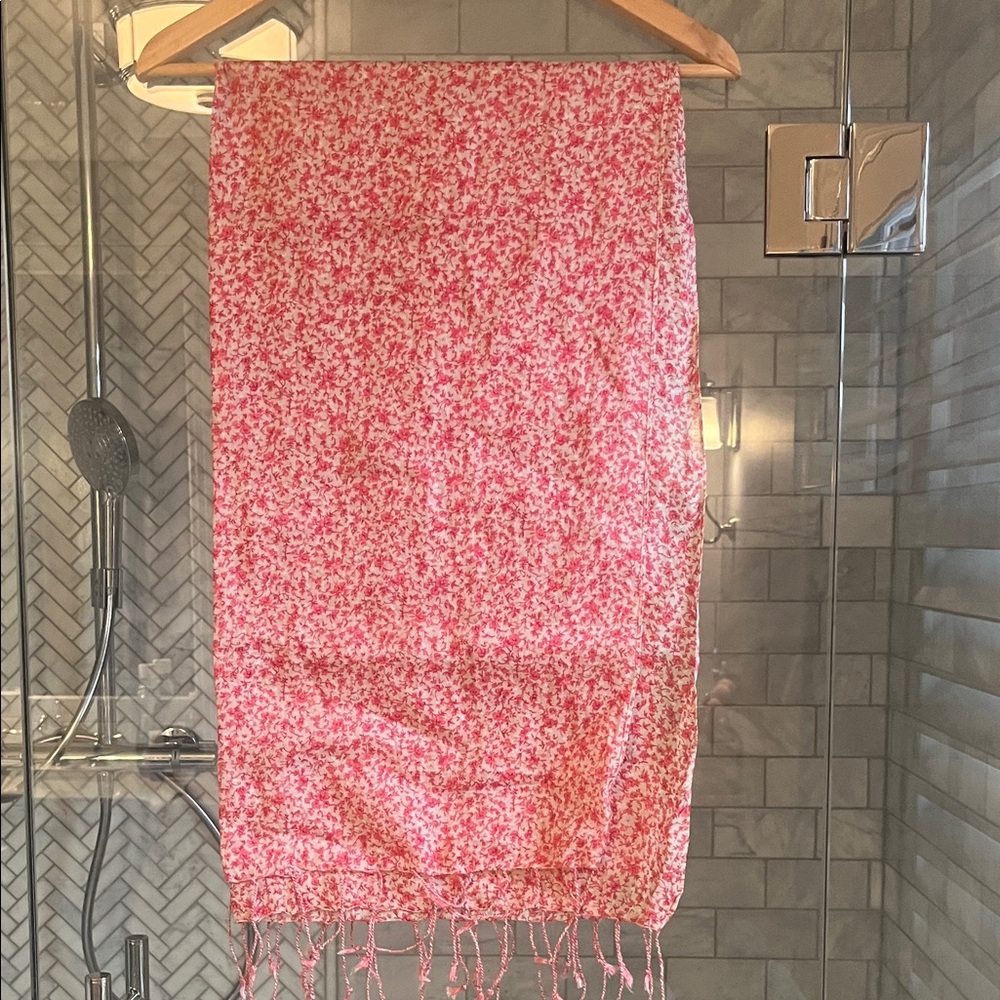 French brand Floral Pink Scarf